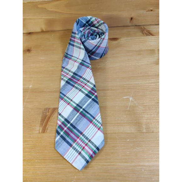 3" Bert Pulitzer Silk Blend Plaid Vintage Men's Neck Tie Necktie Preppy - Picture 1 of 4